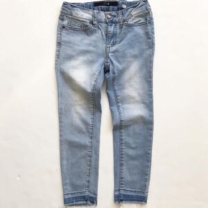 Joes Jeans raw hem light wash skinny jeans EUC 7Y